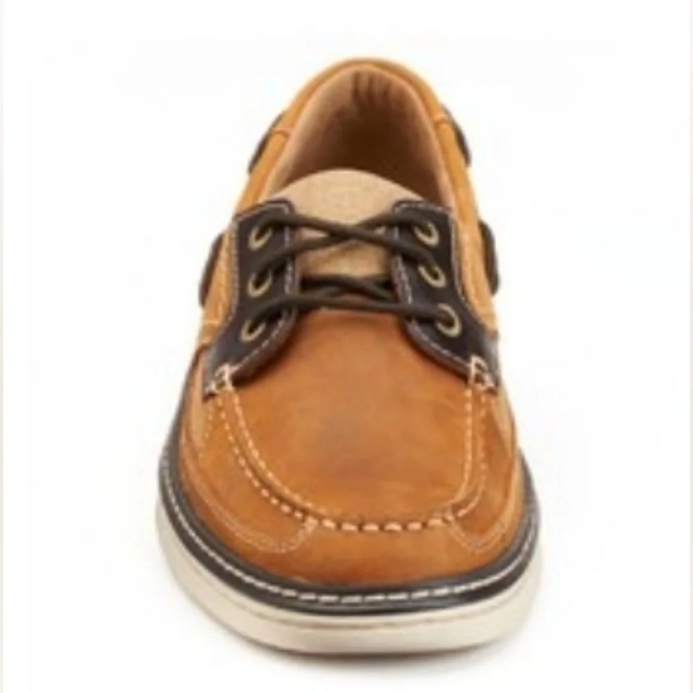 Eddie Bauer Carson Boat Shoe Tan Size 10.5